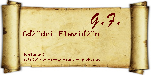 Gödri Flavián névjegykártya